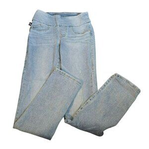 Rock & Republic Pull-on Jeans Denim Fever Womens Size 2 Tall Light Wash jj3764